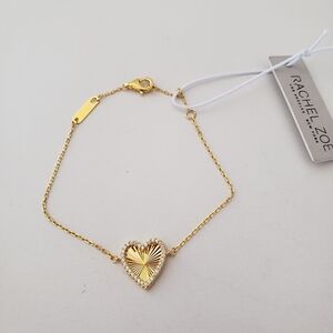 Rachel Zoe Sterling Silver Heart Bracelet
